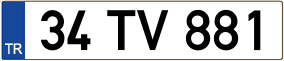 Truck License Plate